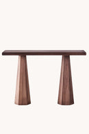 District Loom X Dusty Deco Hexagon Console Table Stained Ash