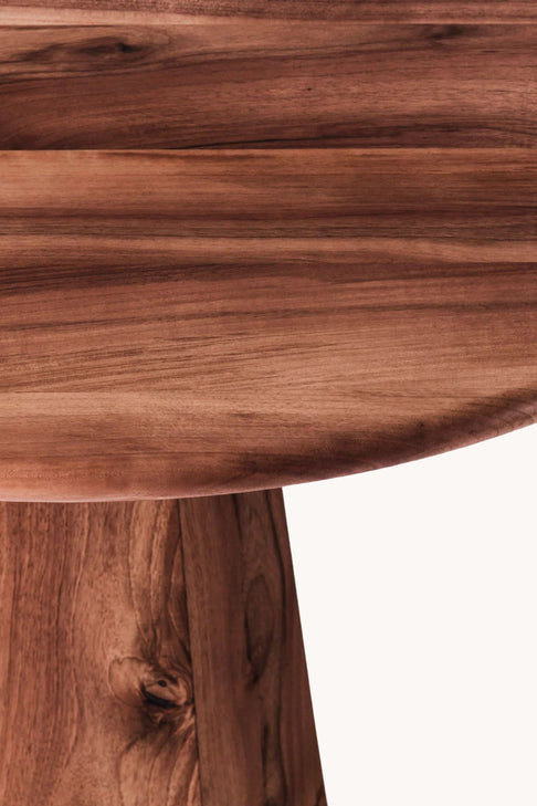 Dusty Deco Hexagon Dining Table Walnut x District Loom