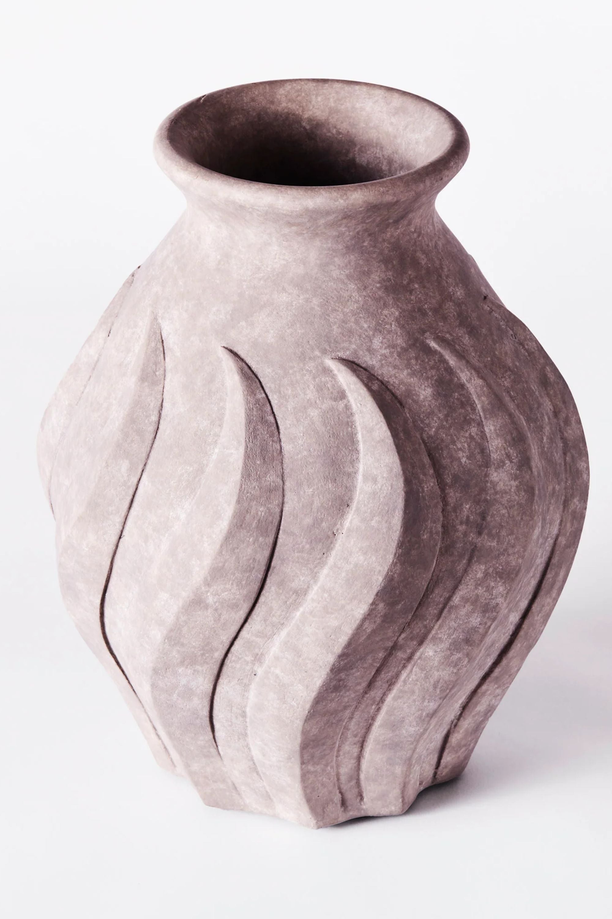 Swirl Vase Grey | Dusty Deco