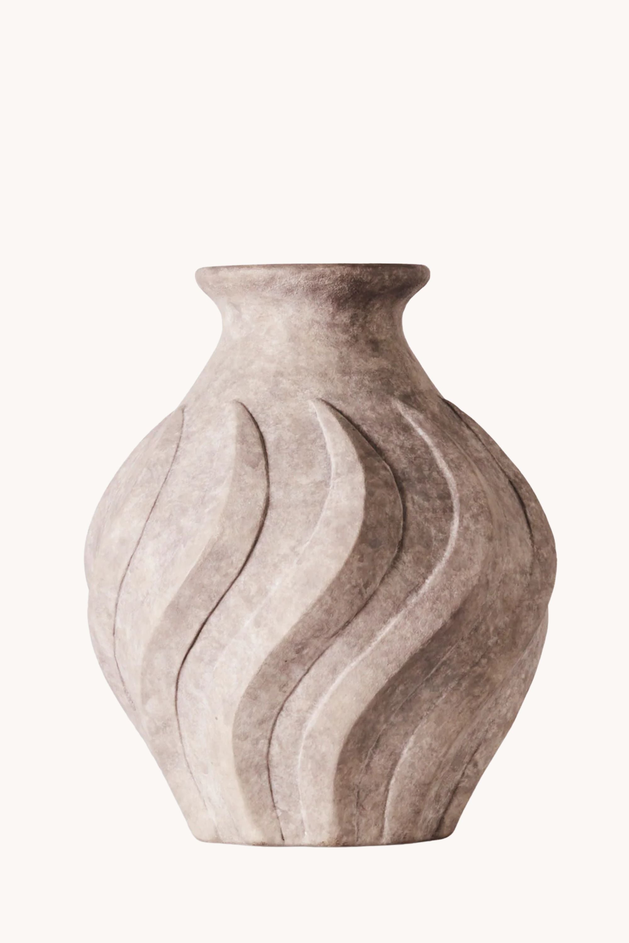 Swirl Vase Grey | Dusty Deco