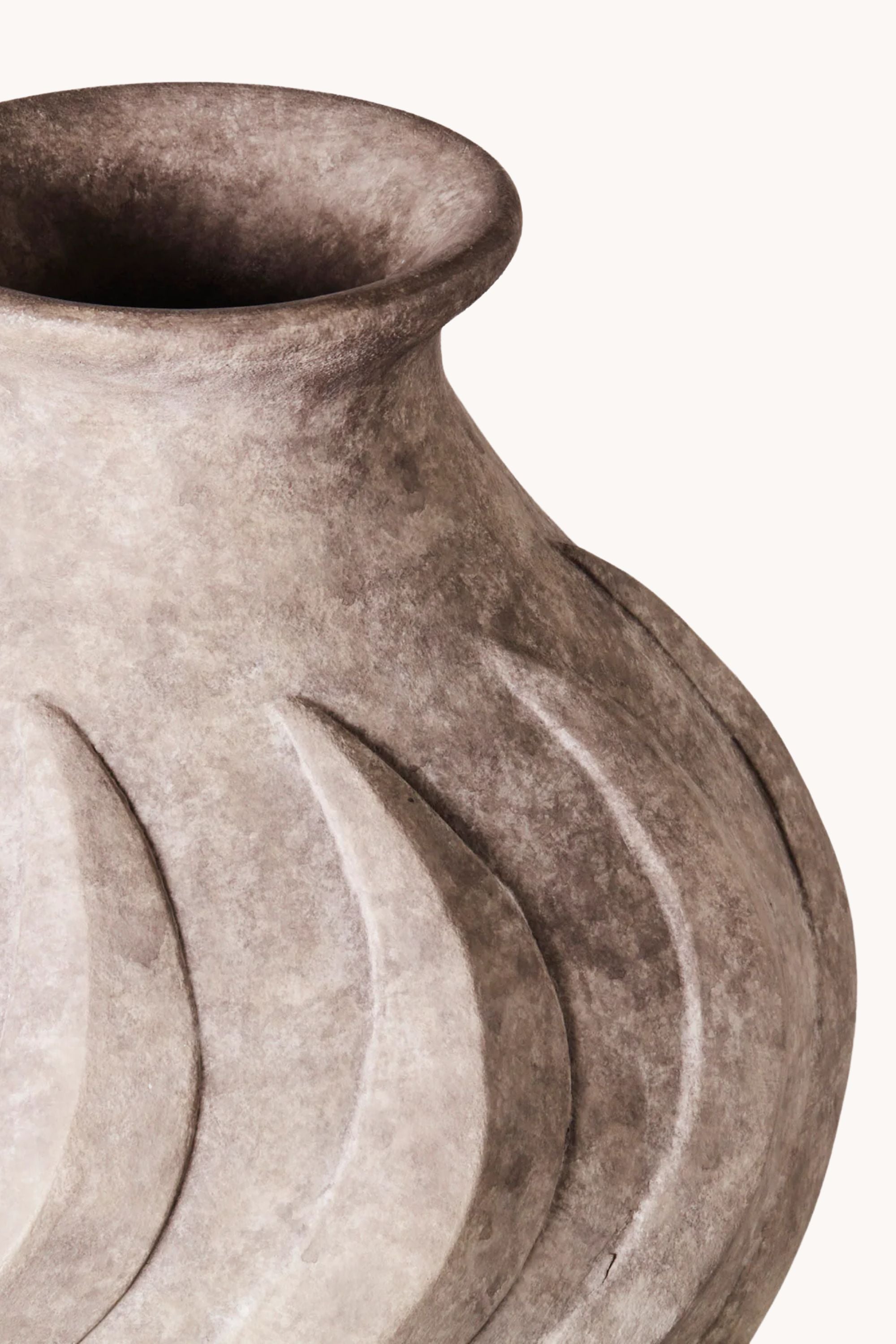Swirl Vase Grey | Dusty Deco