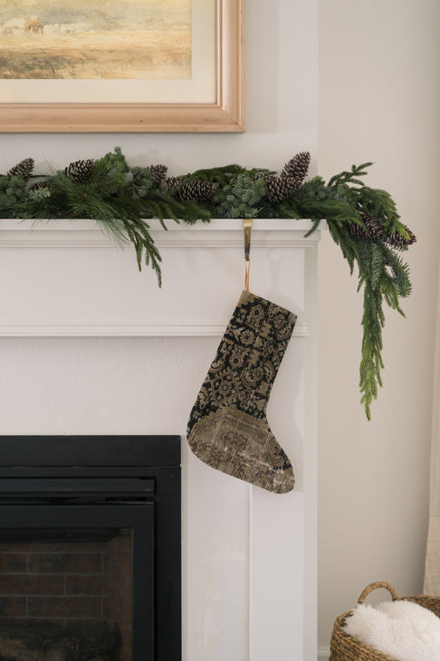 District Loom Christmas Stocking No. 77