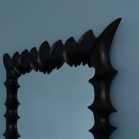 Brutalist Mirror Large Black
