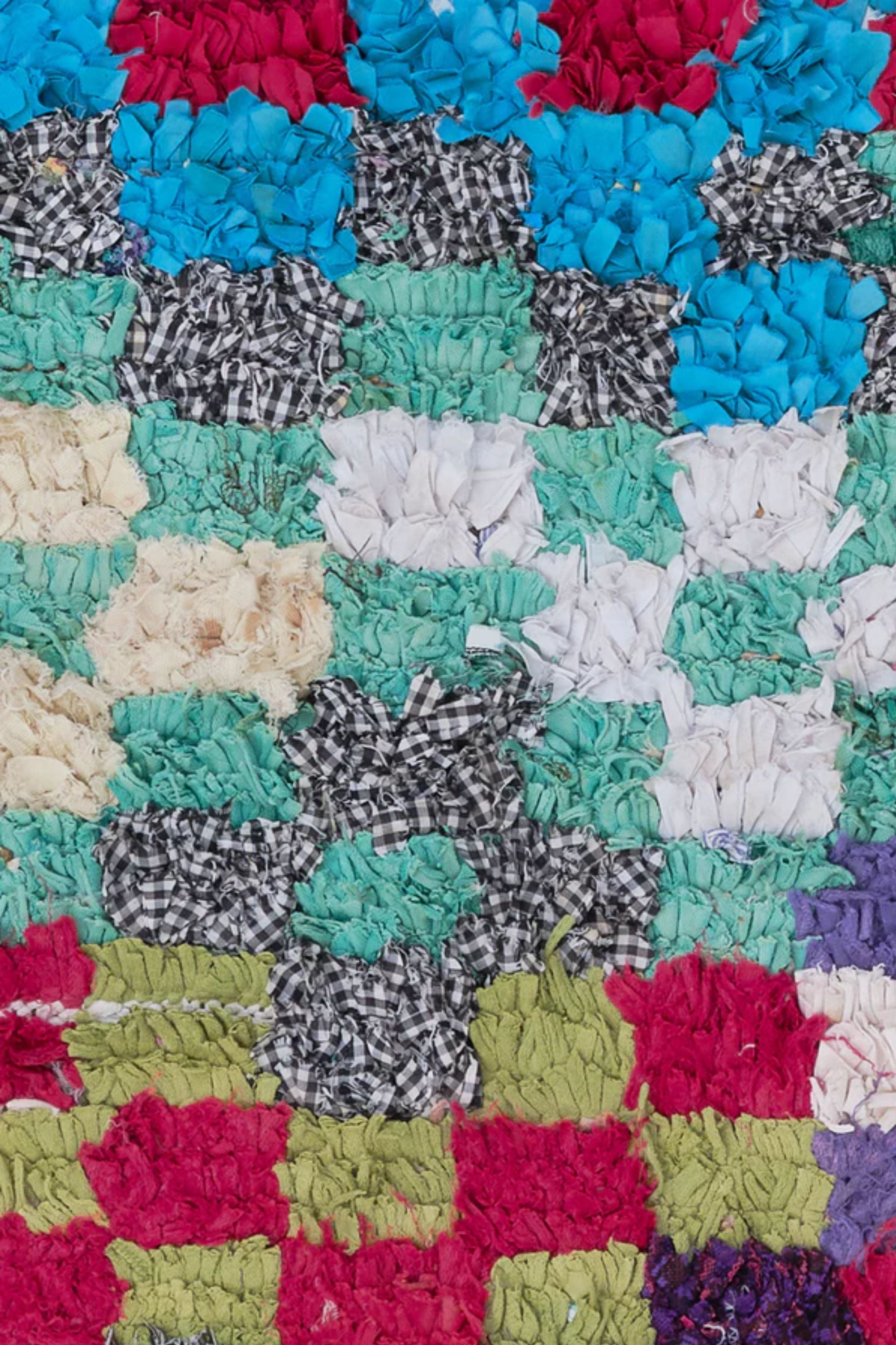 District Loom Boucherouite Scatter Rug BOU07