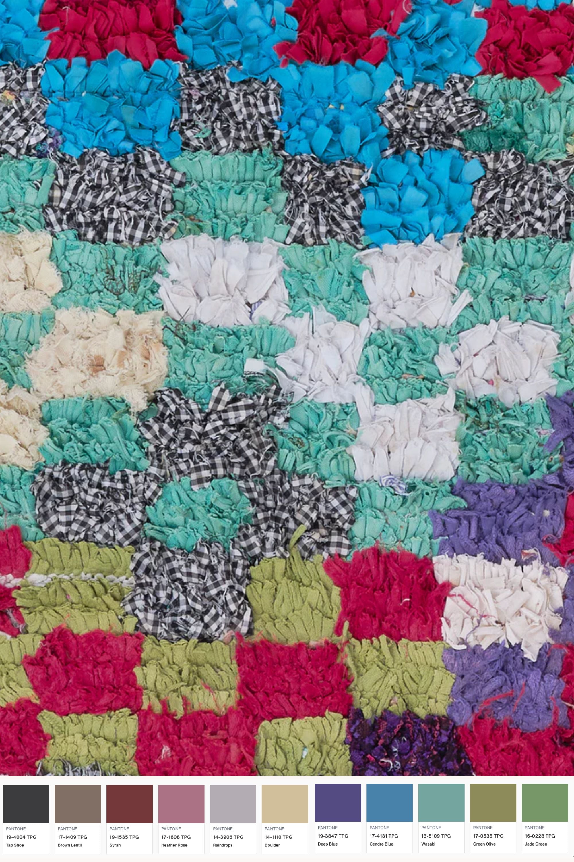District Loom Boucherouite Scatter Rug BOU07
