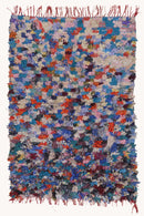 District Loom Boucherouite Scatter Rug BOU08