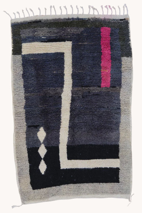District Loom Beni Ouarain Scatter Rug Castilleja