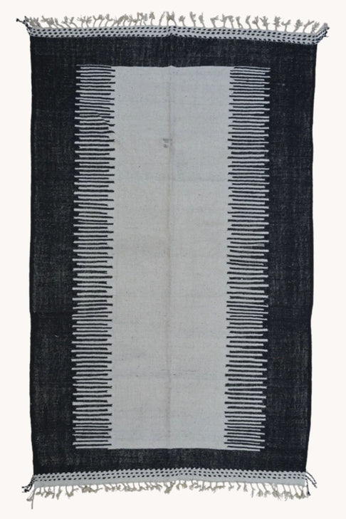District Loom Flatweave Scatter Rug Noir