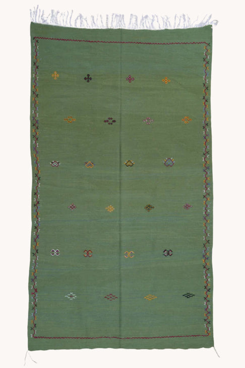 District Loom Kilim Scatter Rug Safa
