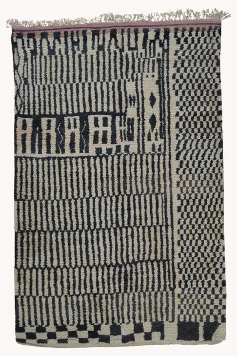 District Loom Beni Ouarain Area Rug Semita
