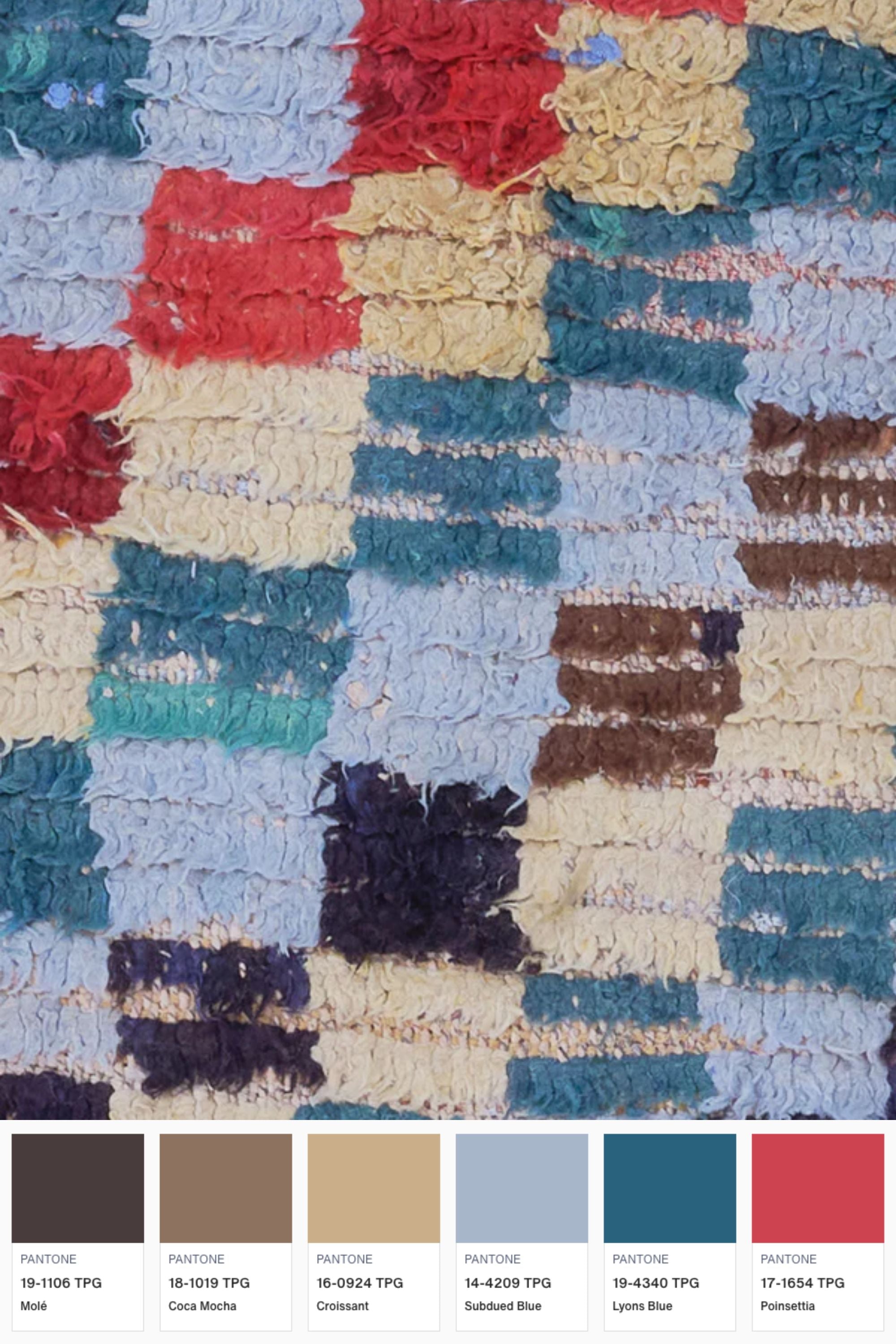 District Loom Boucherouite Runner Rug BOU04