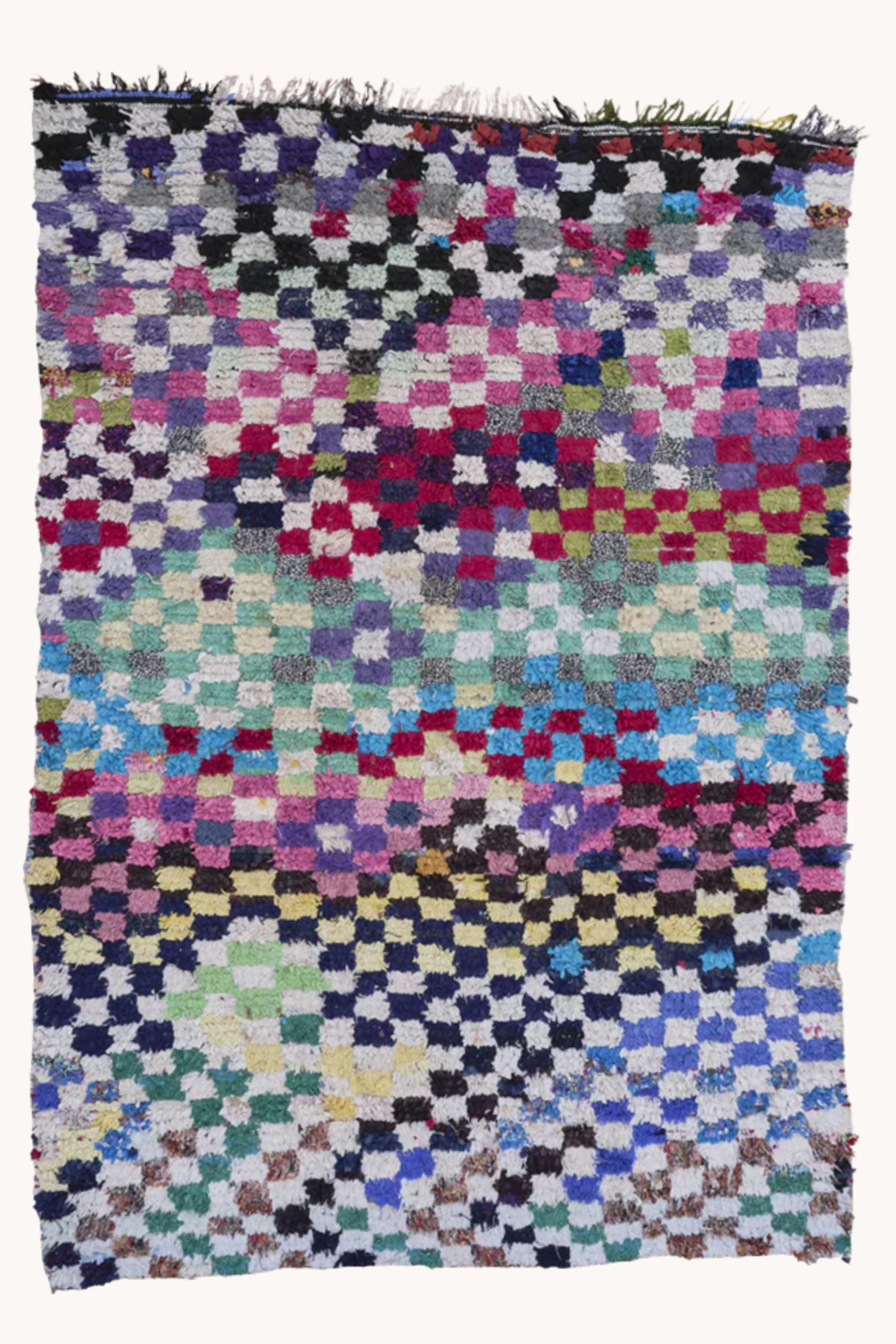 District Loom Boucherouite Scatter Rug BOU07