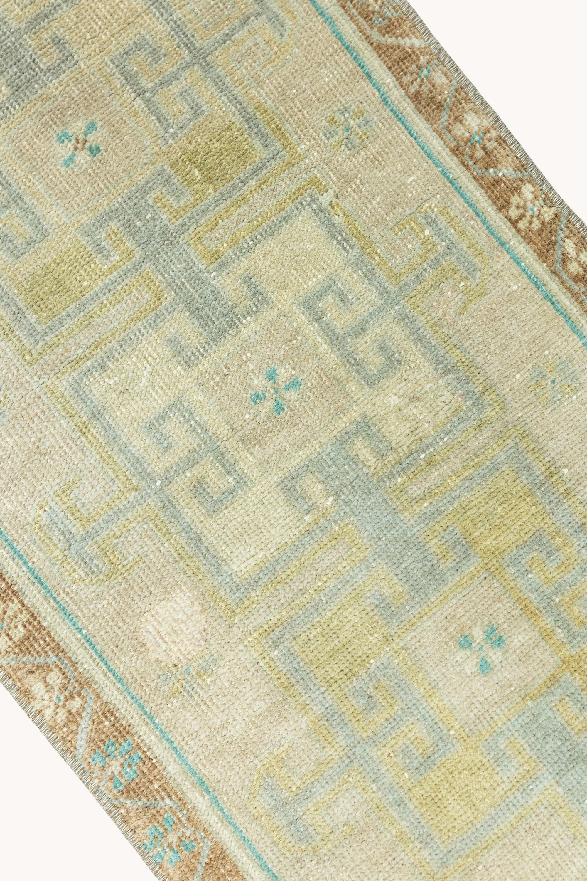 District Loom Vintage Turkish Mini Rug No. 756