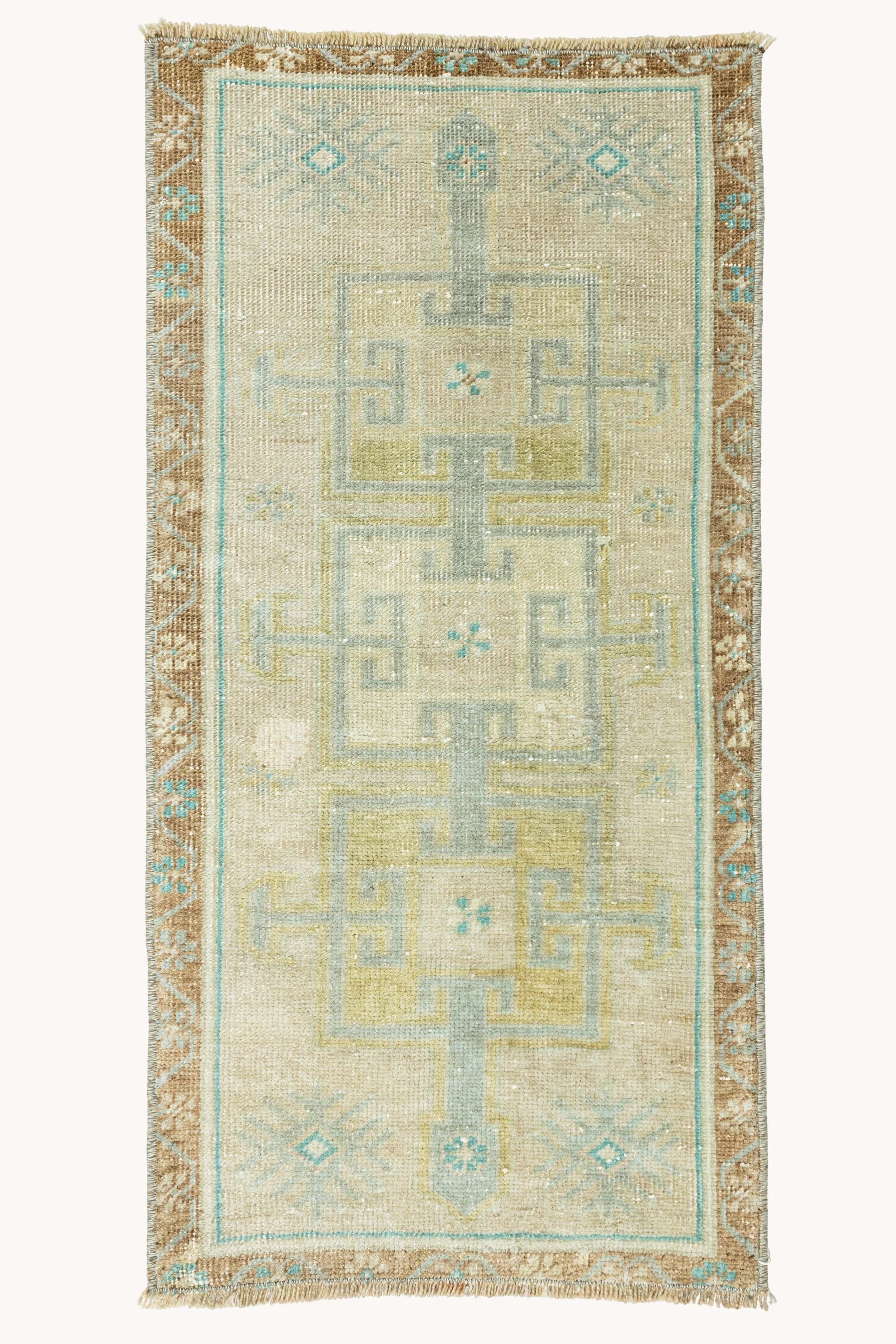 District Loom Vintage Turkish Mini Rug No. 756