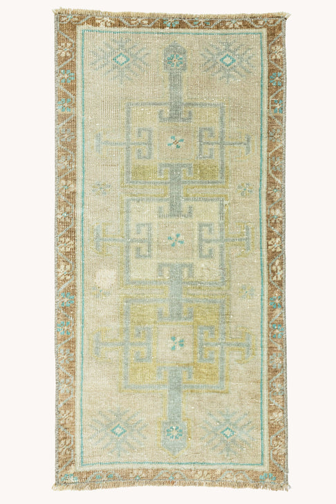 District Loom Vintage Turkish Mini Rug No. 756