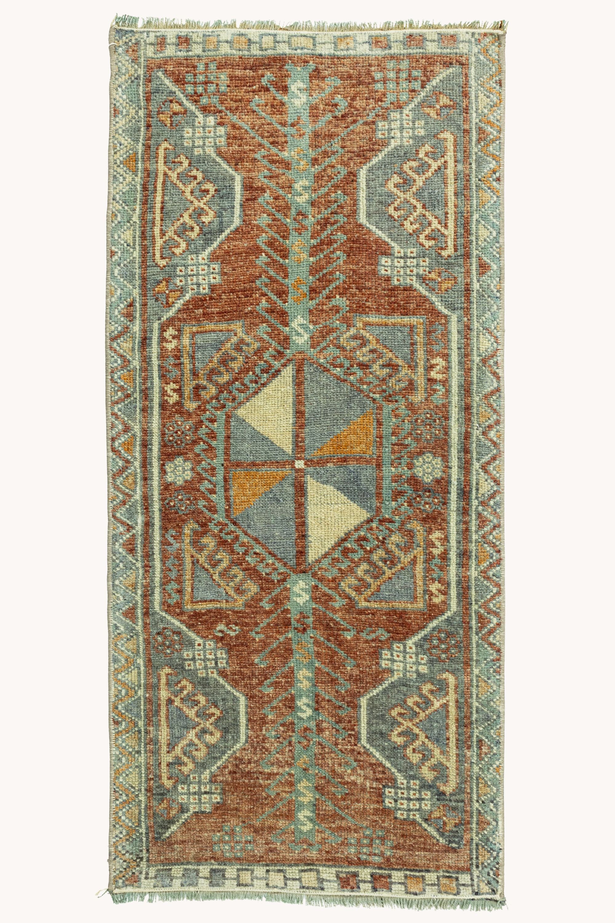 District Loom Vintage Turkish Mini Rug No. 770