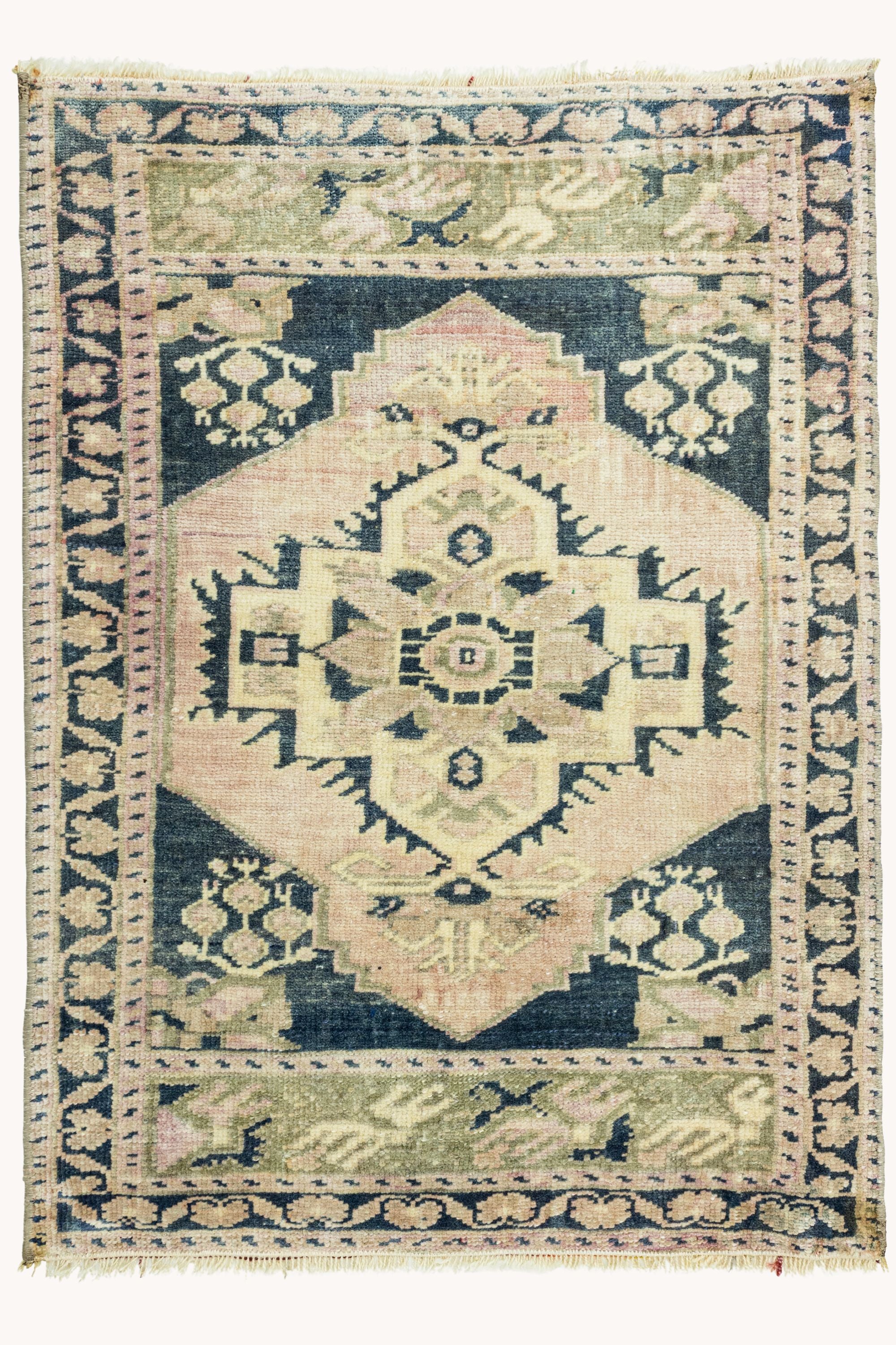 District Loom Vintage Turkish Mini Rug No. 744