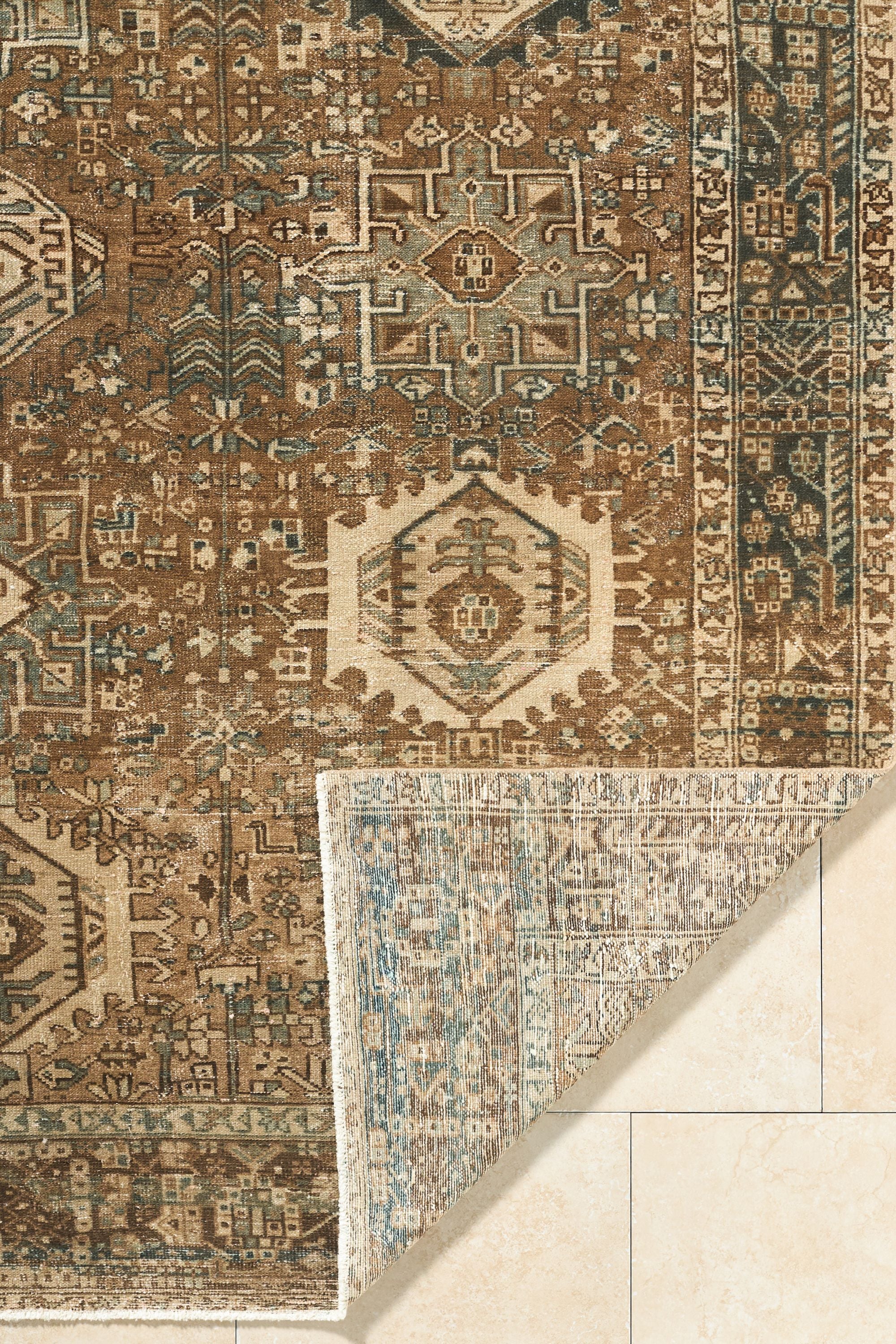 District Loom Vintage Turkish Area Rug Caldera