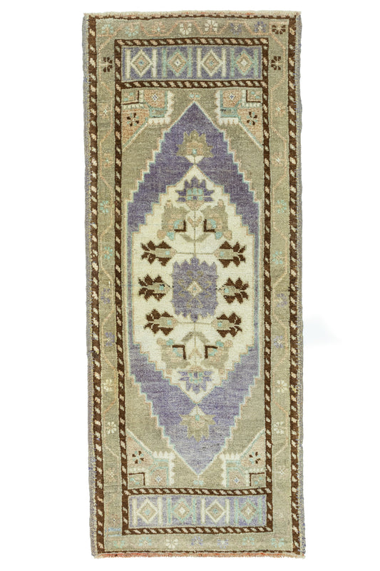 Vintage Turkish Mini Rug No. 800