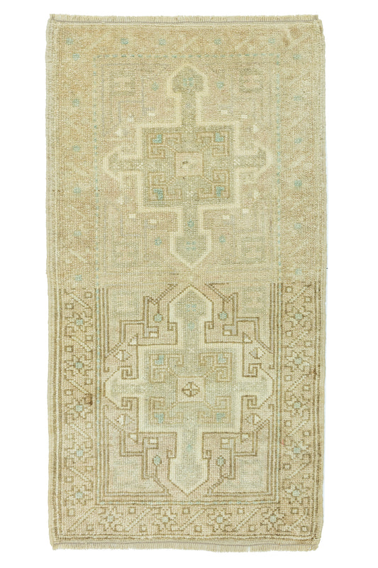 Vintage Turkish Mini Rug No. 816