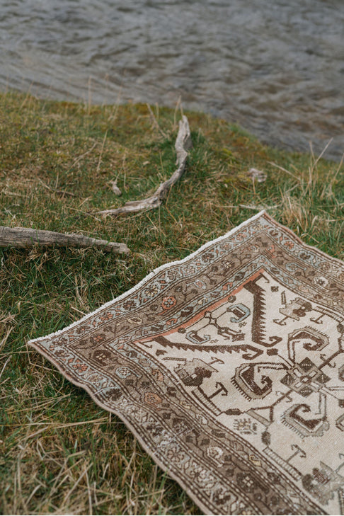 District Loom Vintage Malyer scatter rug Galton