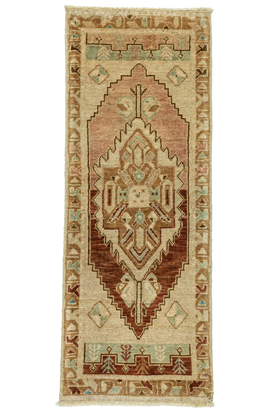 Vintage Turkish Mini Rug No. 801