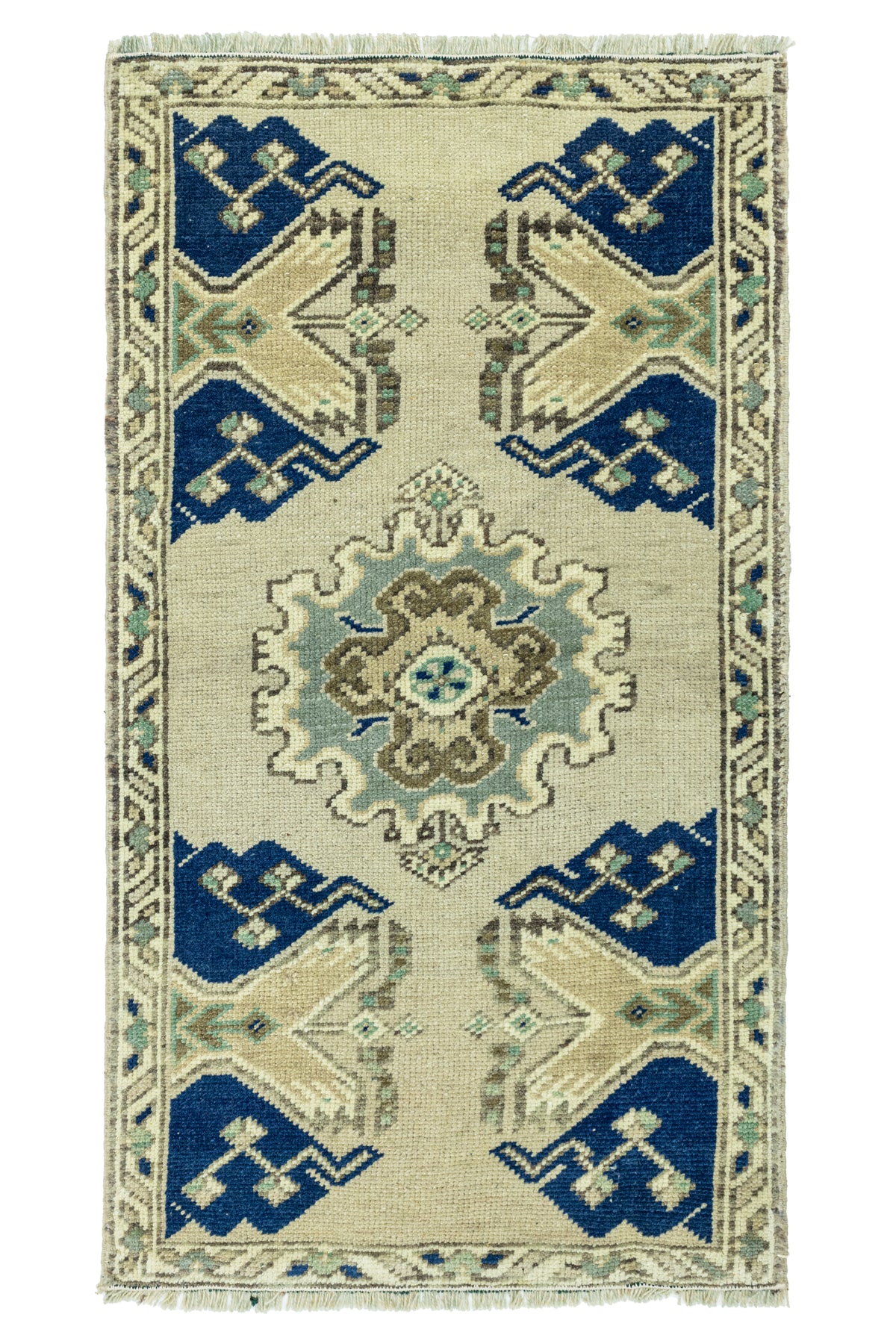 Vintage Turkish Mini Rug No. 804