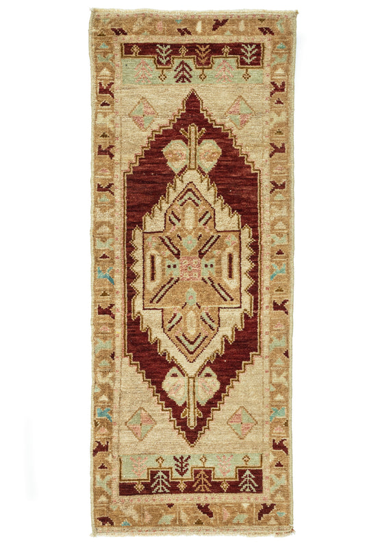 Vintage Turkish Mini Rug No. 796