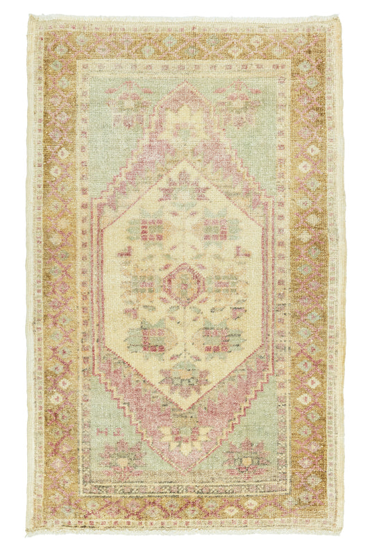 Vintage Turkish Mini Rug No. 837