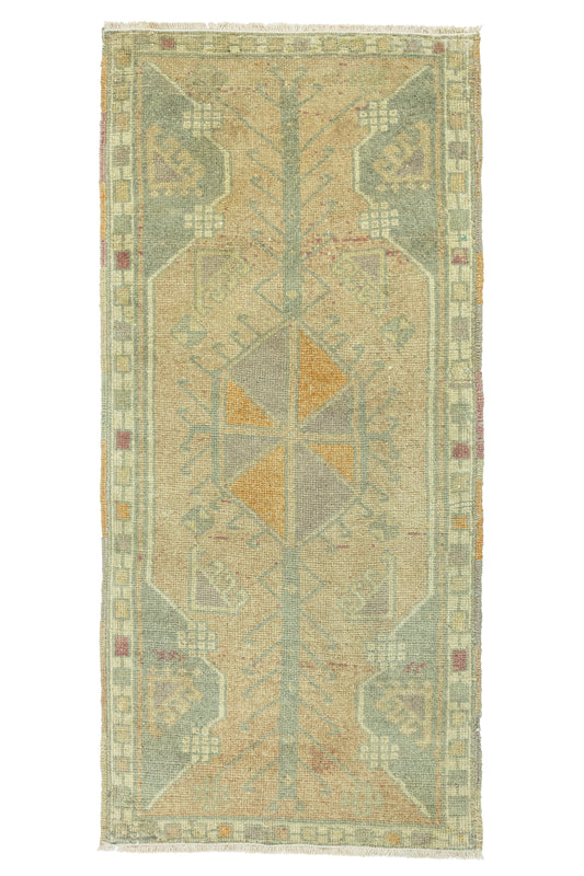 Vintage Turkish Mini Rug No. 819
