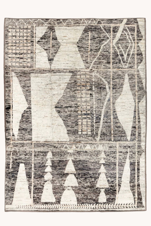 District Loom Modern hand knotted Afghan Tulu area rug made to order
