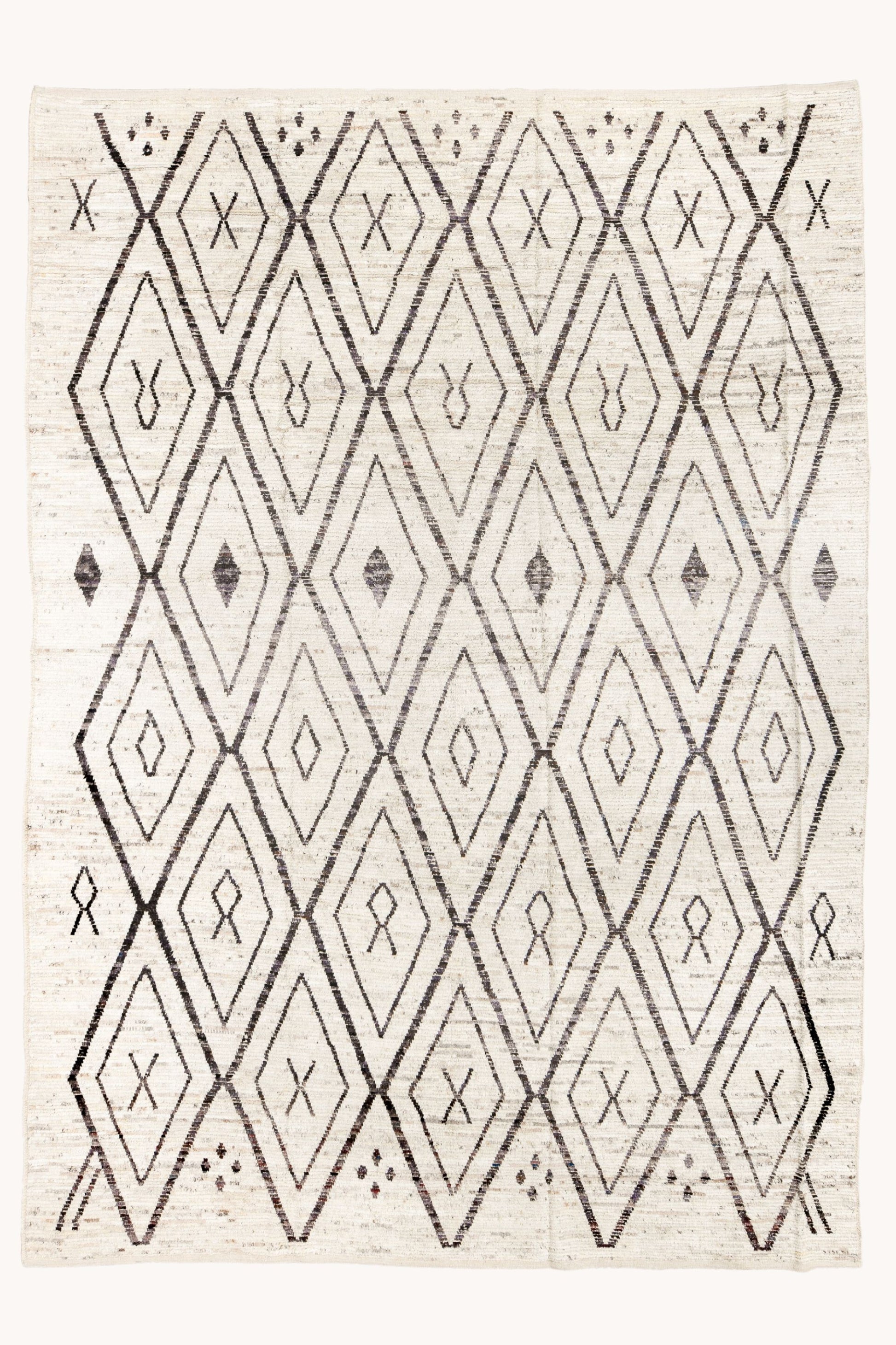District Loom Modern hand knotted Afghan Tulu area rug 005 made to order