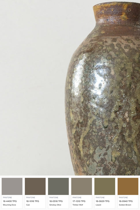 District Loom Decor Handcrafted ceramic vessel features a hollow, open space to store items of your choice