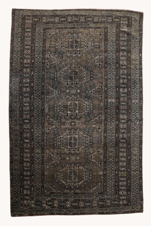 District Loom Vintage Boukhara scatter rug Flint