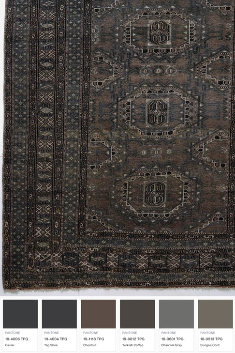 District Loom Vintage Boukhara scatter rug Flint