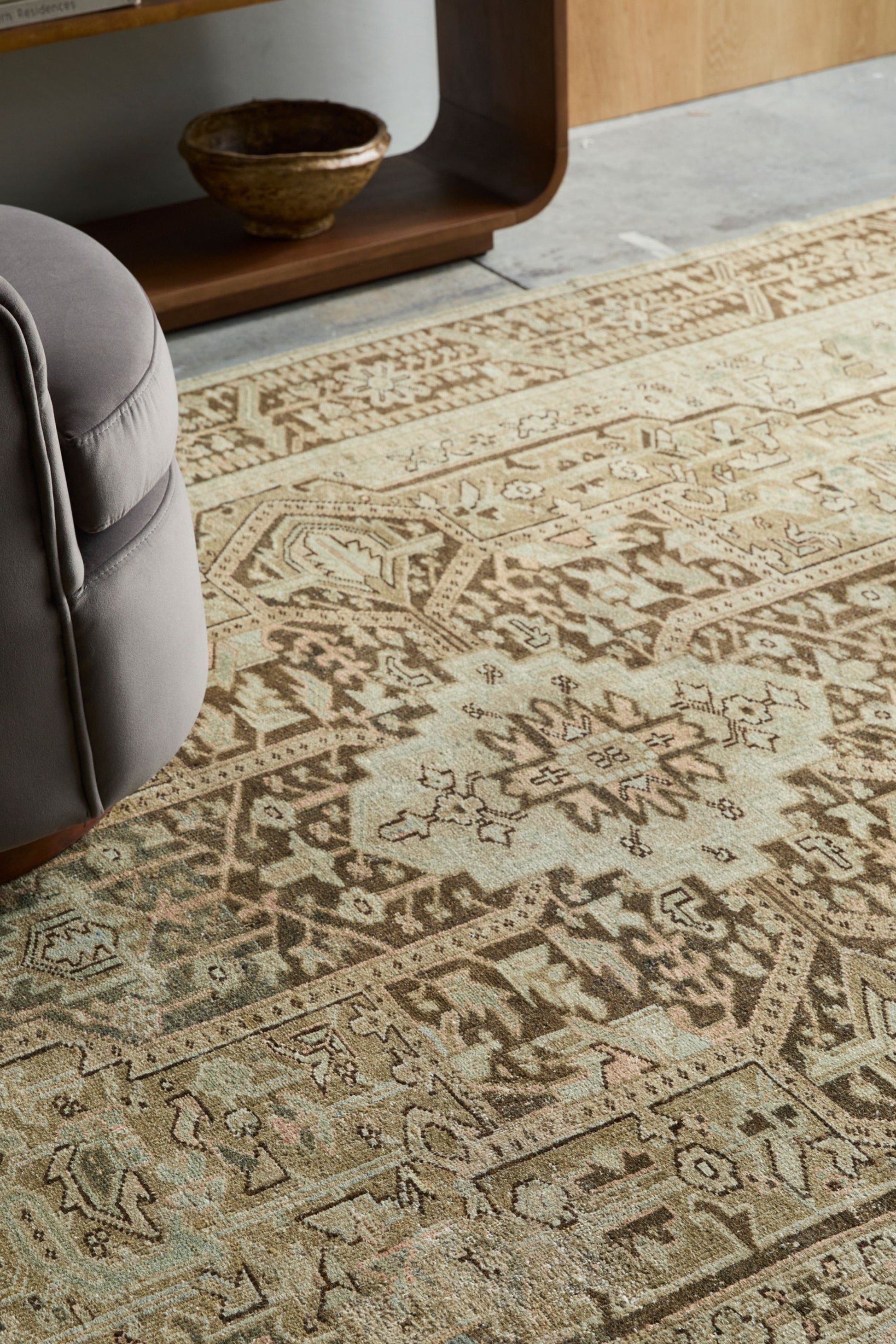 District Loom Vintage Turkish Area Rug Kaven