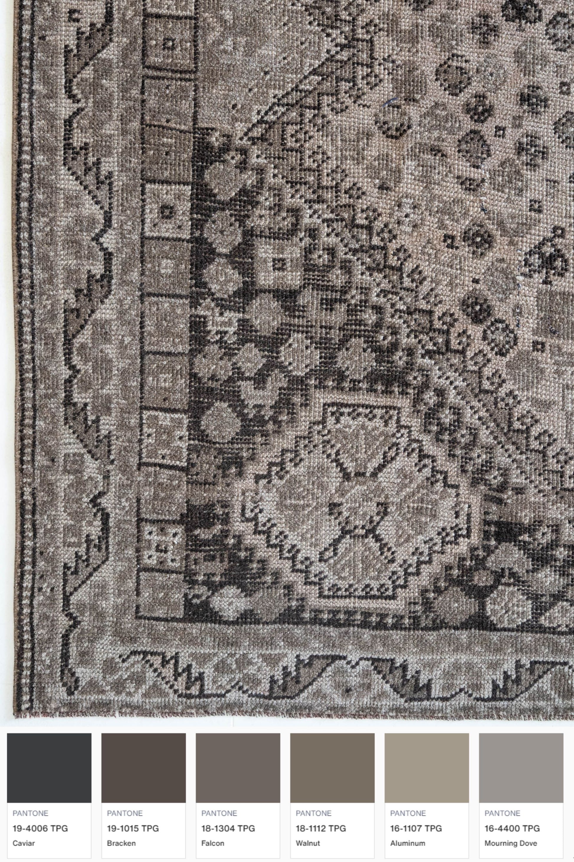 District Loom Antique Persian Shiraz Scatter Rug Malina