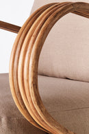 Dusty Deco Bamboo Lounge Chair for District Loom