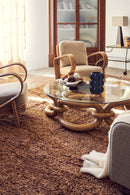 Dusty Deco Bamboo Lounge Chair for District Loom