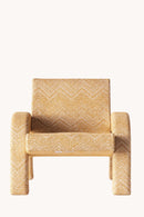 Dusty Deco Arco Lounge Chair Teide Ochre for District Loom