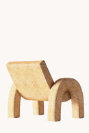 Dusty Deco Arco Lounge Chair Teide Ochre for District Loom