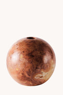 Dusty Deco Sphere Candle Holder 12 Red for District Loom
