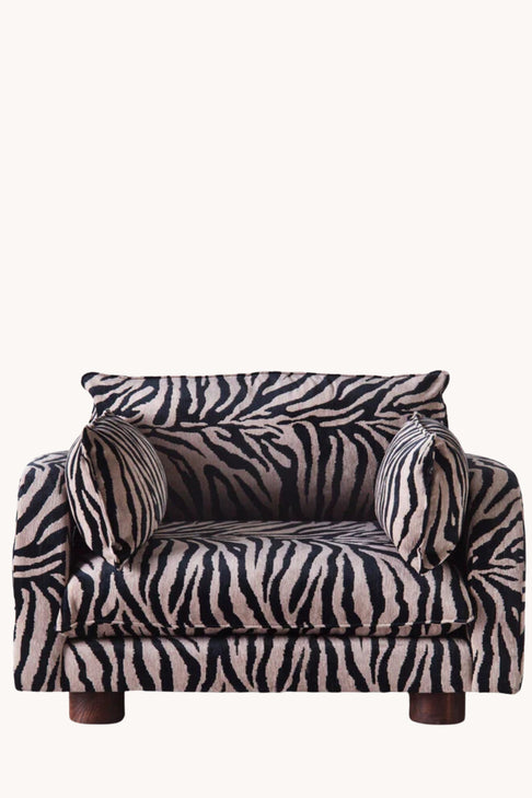Dusty Deco Miles Love Seat Zebra X District Loom