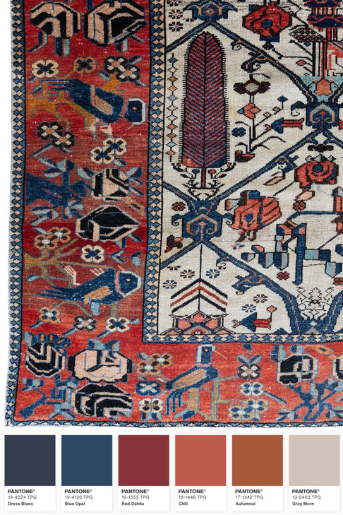 District Loom Vintage Bakhtiari Scatter Rug Fenix