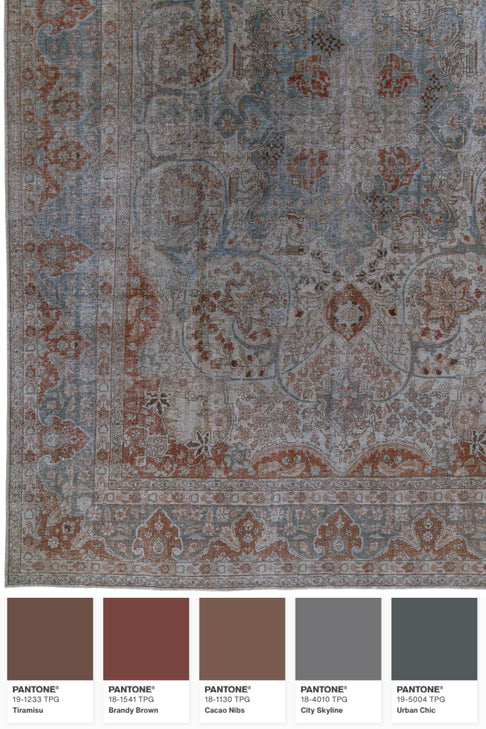 District Loom Vintage Tabriz Area Rug Dawn