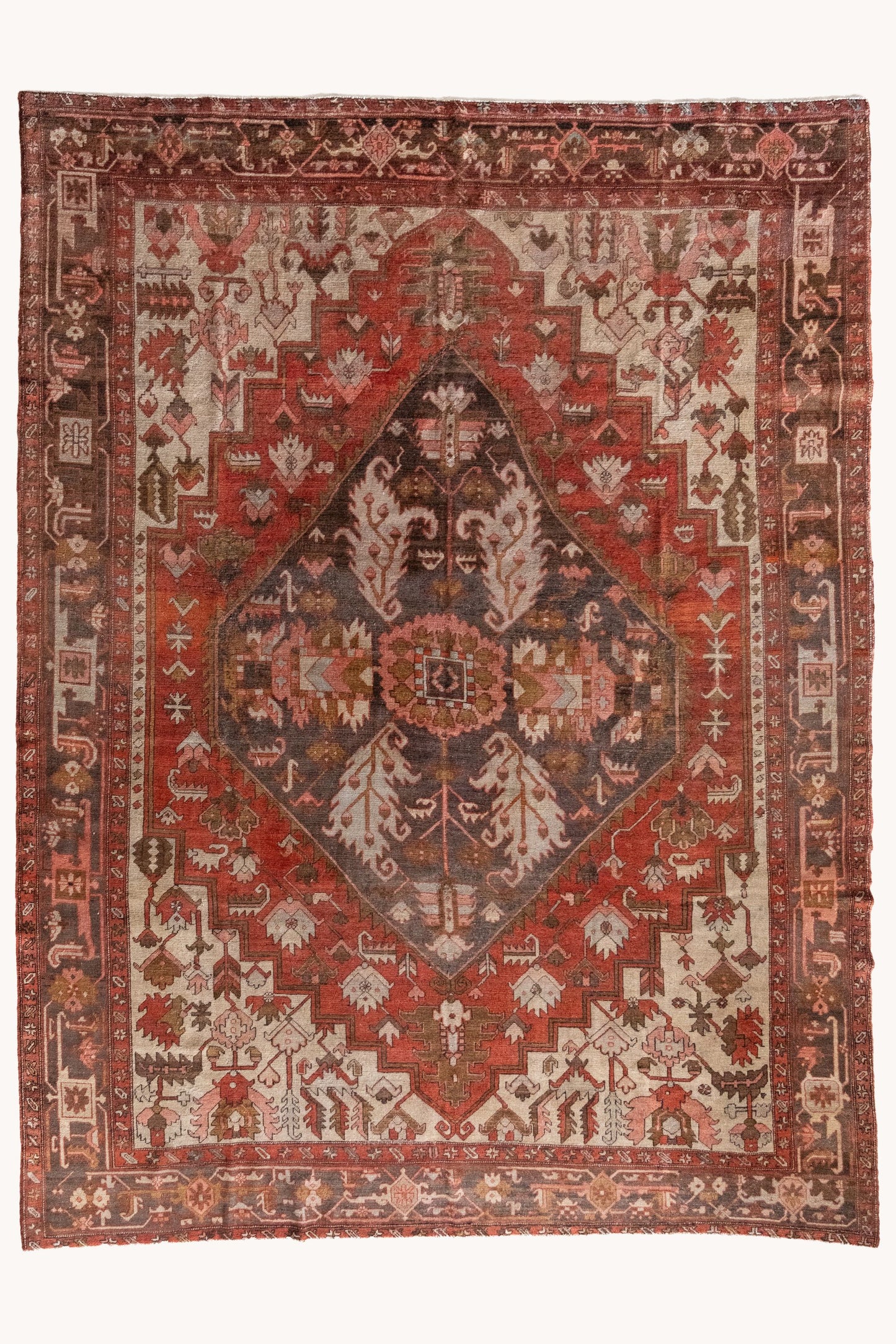 District Loom Vintage Serapi Area Rug Garnet