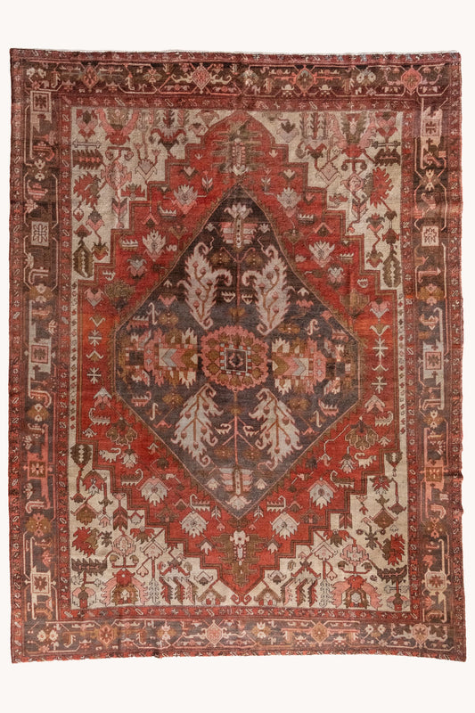 District Loom Vintage Serapi Area Rug Garnet