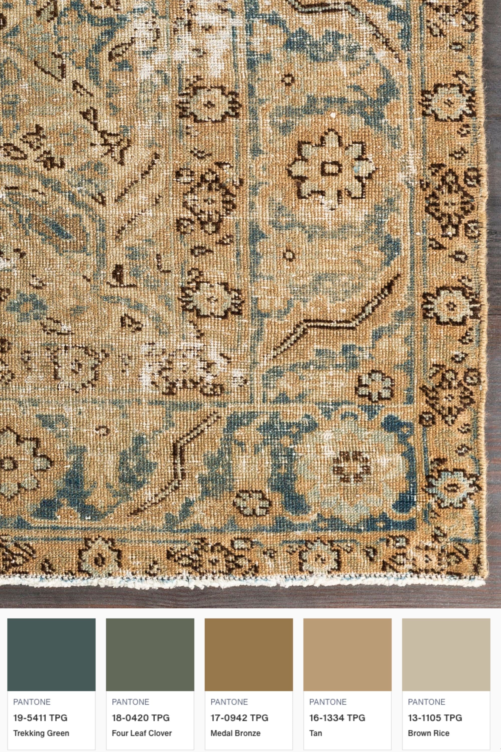 District Loom Vintage Area Rug Coulee