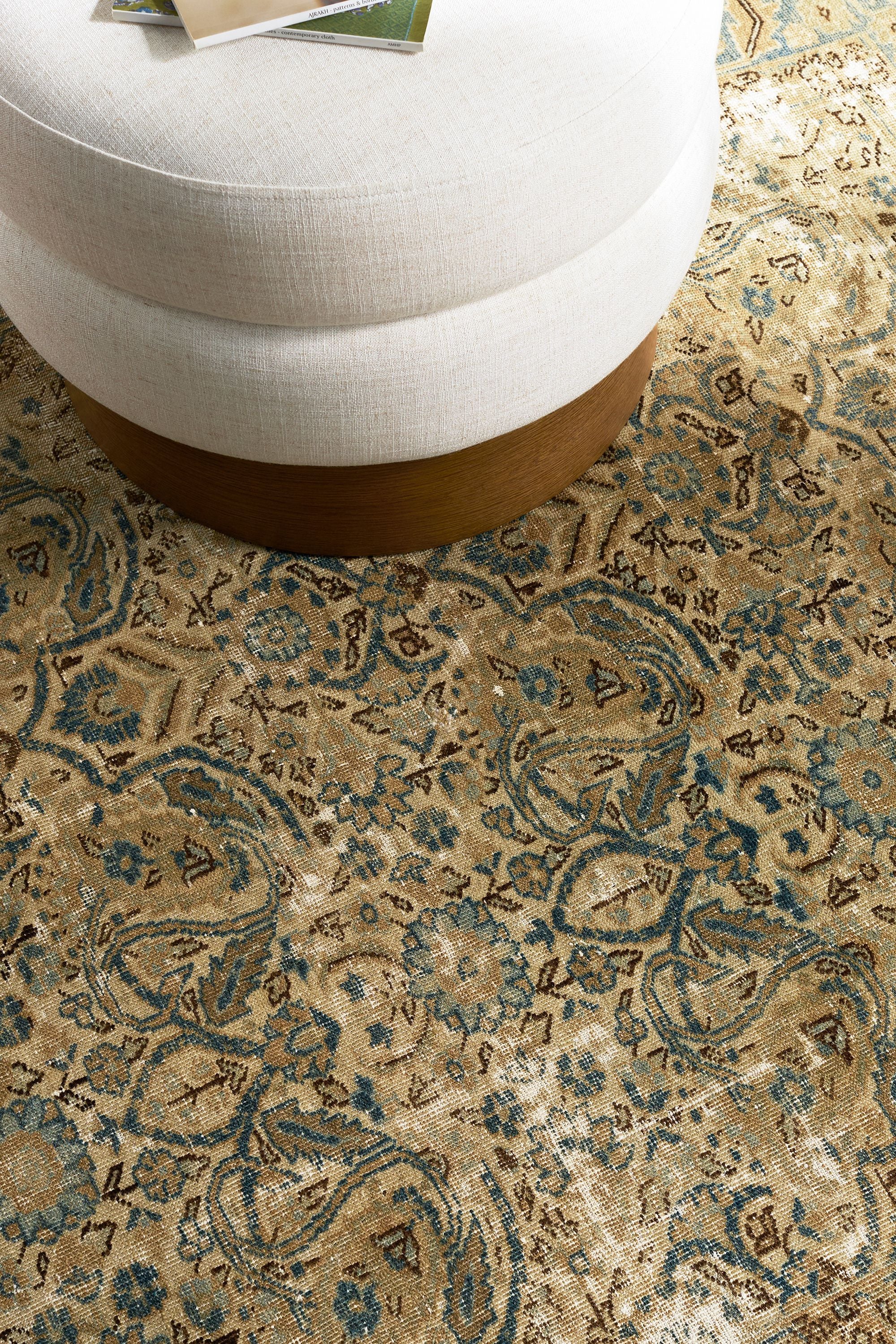 District Loom Vintage Area Rug Coulee