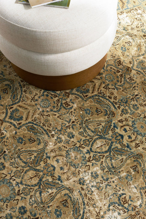 District Loom Vintage Area Rug Coulee